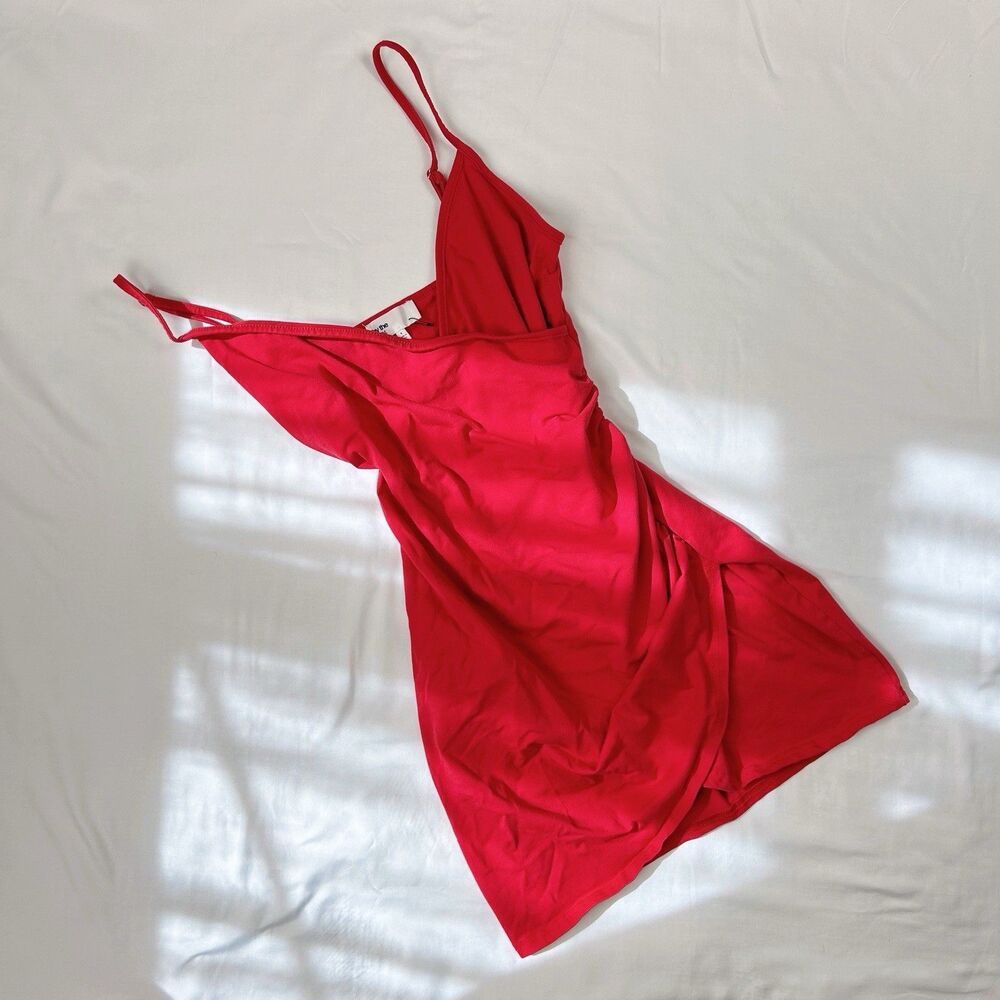 revolve - by the way. | red sleeveless v neck bodycon dress women's | size s